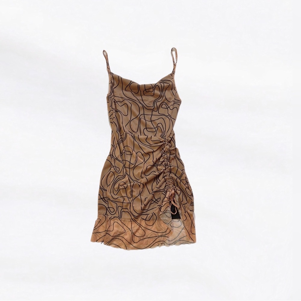pretty little thing ⋆ abstract mesh dress
